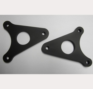 Universal Footrest bracket (pair ) 85mm centres - Black