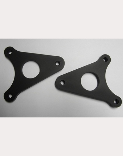 Universal Footrest bracket (pair ) 85mm centres - Black