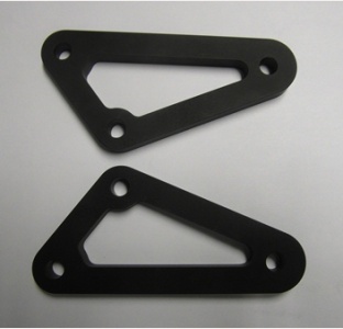 Universal footrest Bracket (Pair) 48mm centres - Black