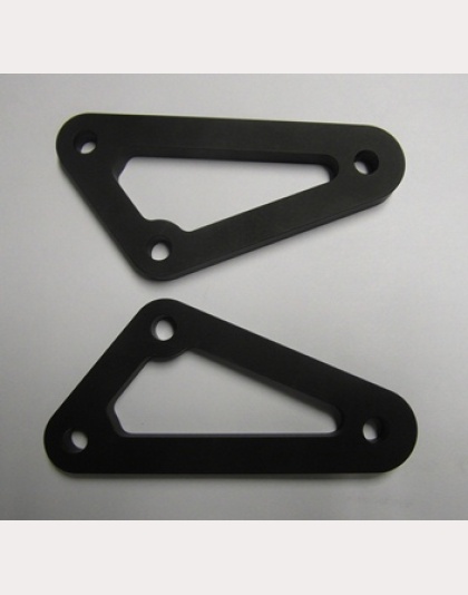 Universal footrest Bracket (Pair) 48mm centres - Black