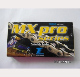 Rear drive chain 110 links. Tsubaki 520 MX PRO. P/N 520MXP-110